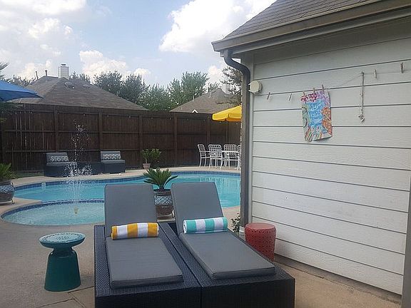 The pool deck