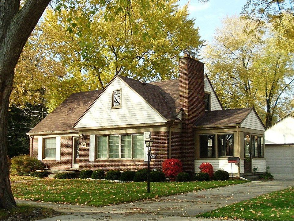 Enclosed porch and two car garage