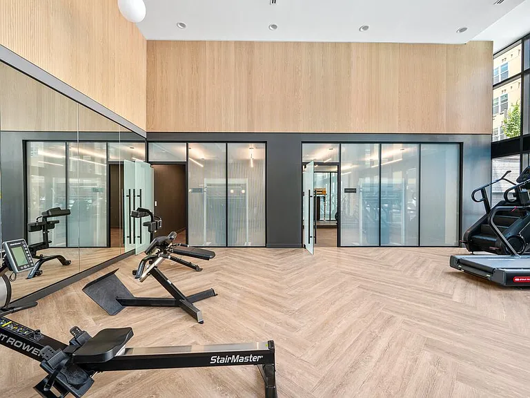 State-of-the-art fitness center with fitness studios, cardio equipment, and free-weights