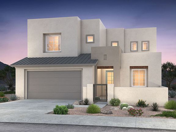 The two-story Prato shown in pueblo Elevation C.