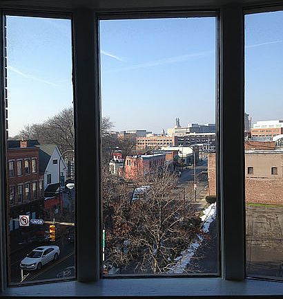 View from living rom bay windows