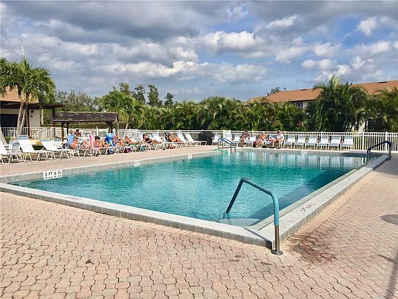oversized pool/patio area