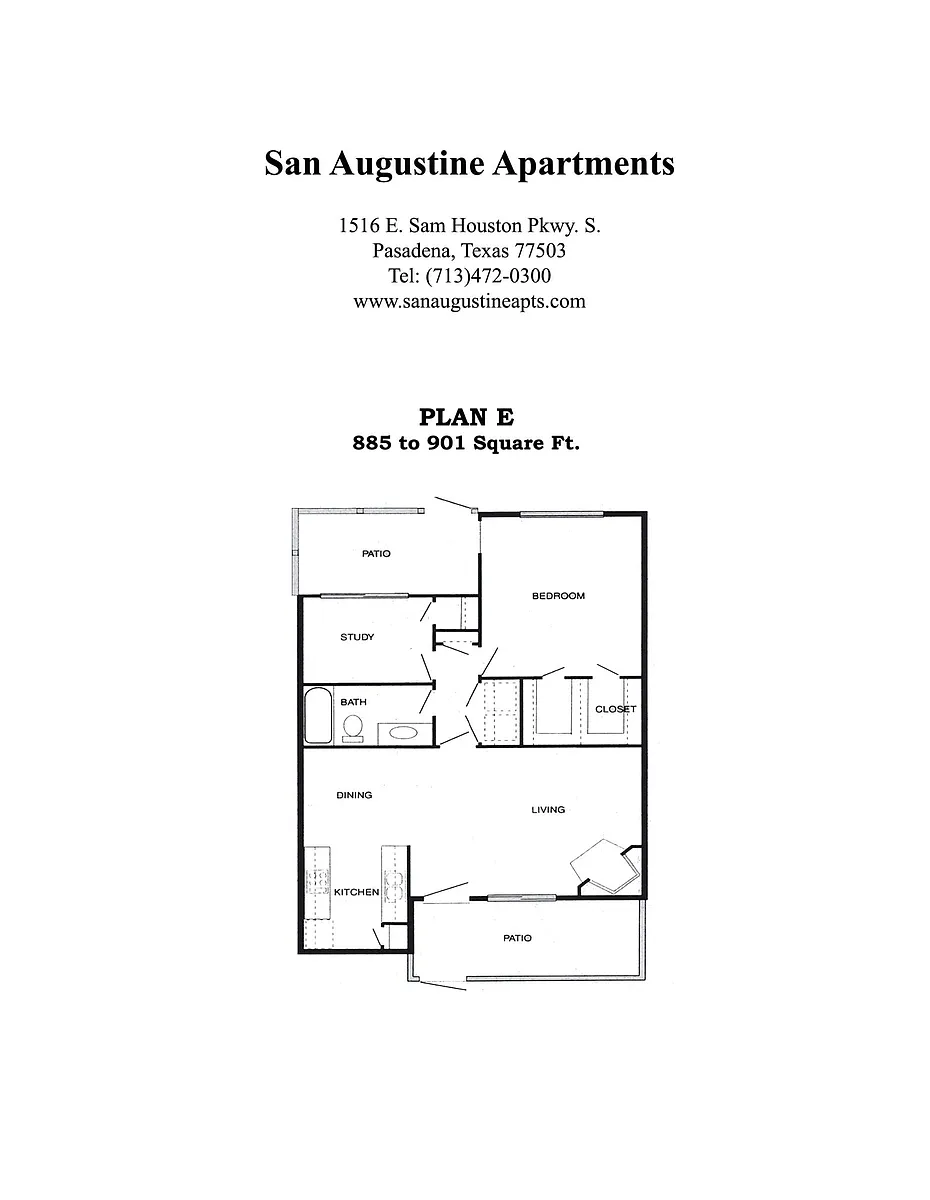 Floor plan Floorplan E