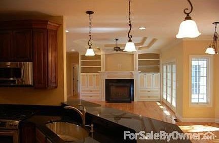 kitchen looking into living room