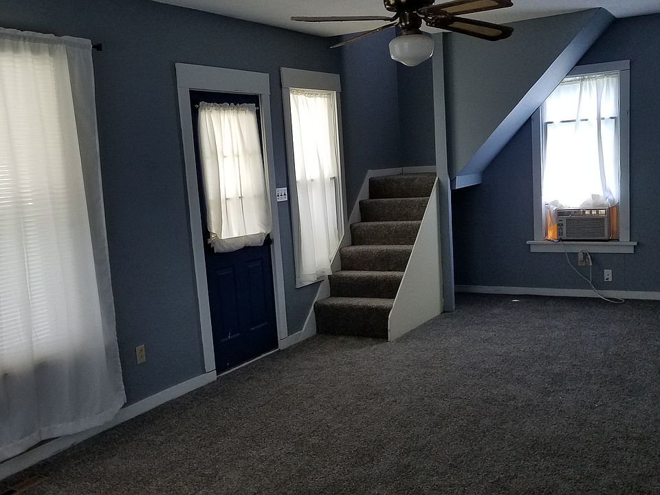 Front door and stairs