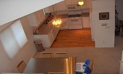 View from vaulted ceilings