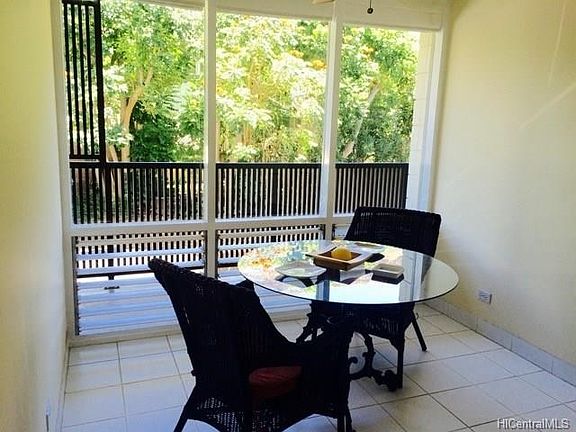 Eat-in kitchen with open concept into the living room
