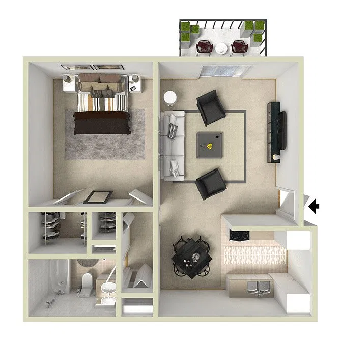 Floor plan Sandstone - Renovated