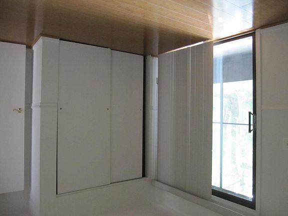 Second bedroom opens to patio