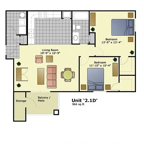 Floor plan 21D