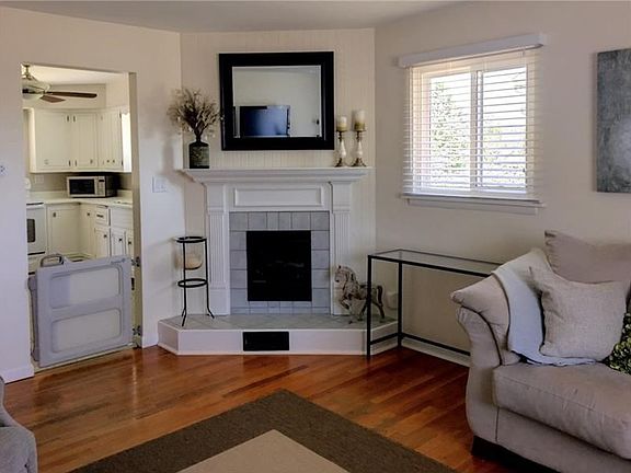 Living room fireplace