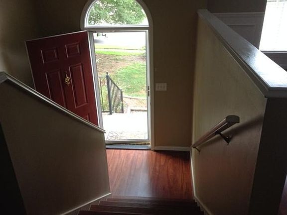 Top of stairs looking at foyer
