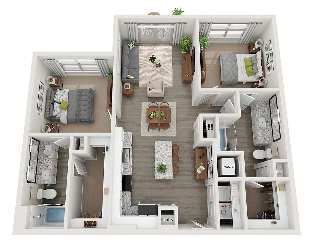 Floor plan B1 Patio