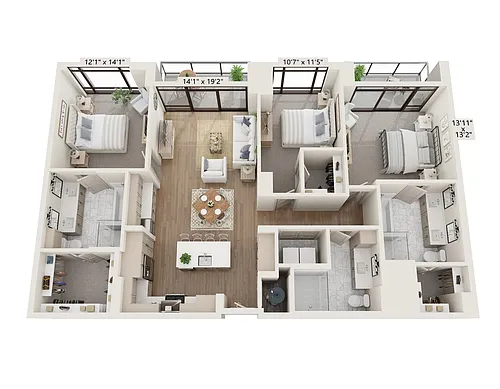 Floor plan Agate 1685