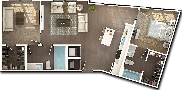 2 Bedroom, 2 Bath 2 Bedroom, 2 Bath