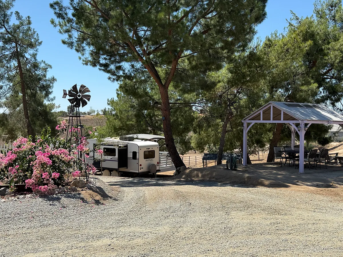 1 Bedroom Apartment (center) includes exclusive use of the shaded pavillion shown on right - E Benton Rd