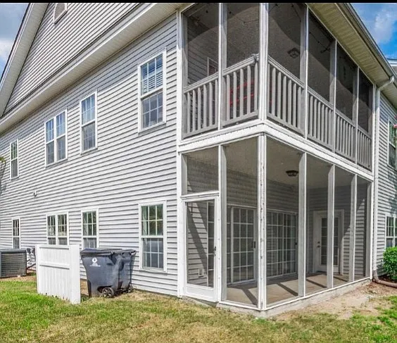 Screened in back patio
