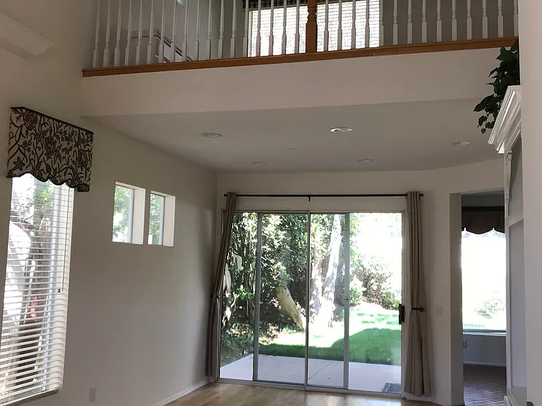 Looking from front door to patio.
