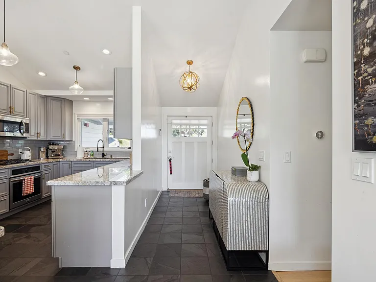 Entry, kitchen
