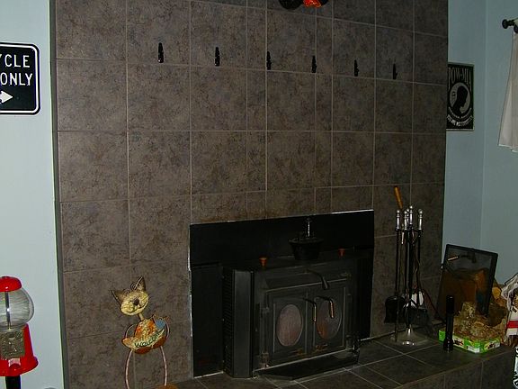 Den Fireplace with Insert