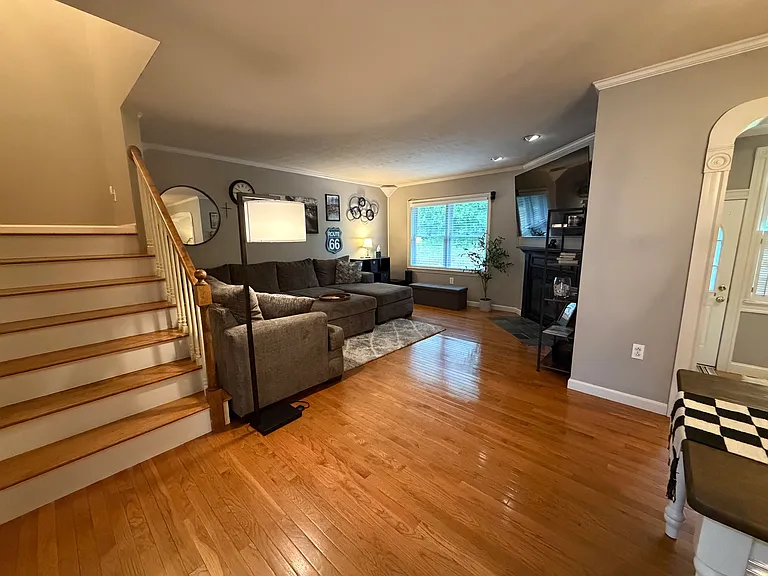 Open living room /dining room area.