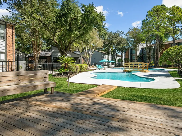 Driscoll Place | Houston, TX | Beautiful Deck and Swimming Poo