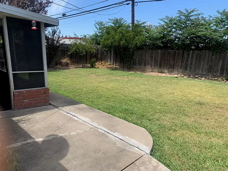 large backyard