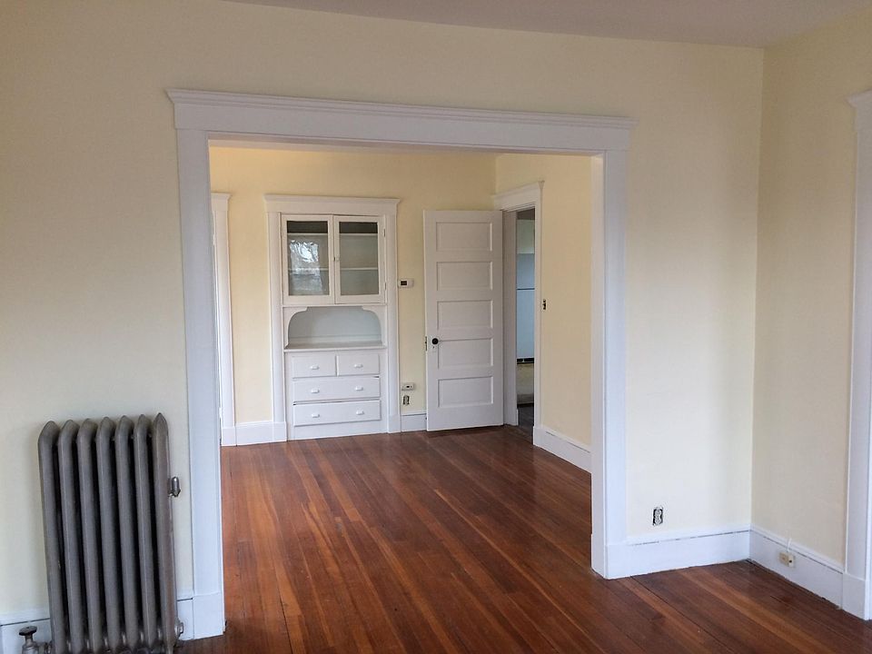 Living room open to dining room