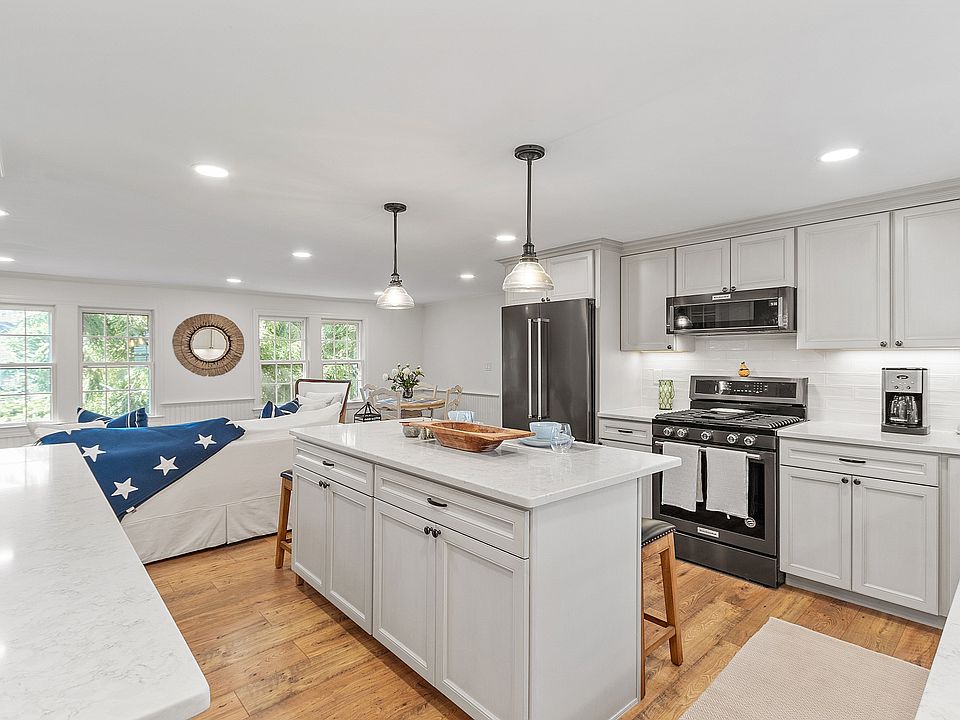 Kitchen overlooking family room.
