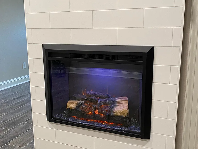 Electric fireplace - can use as just colored lighting also