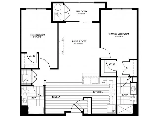 Floor plan B2A