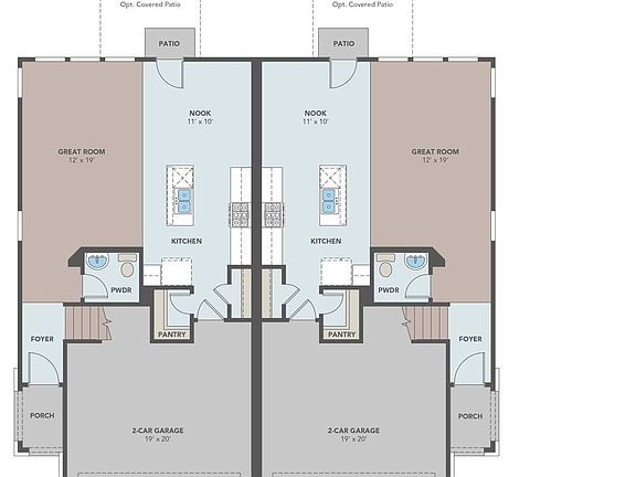 Townhome First Floor Plans