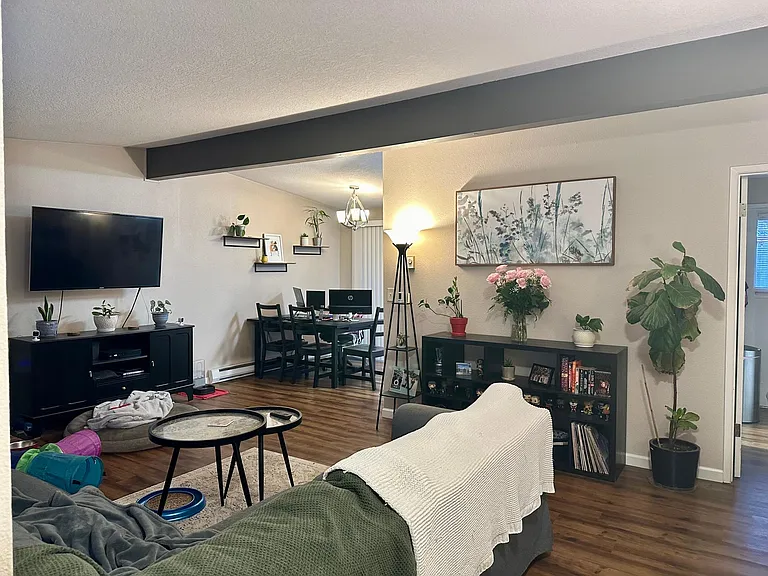 View to dining area.