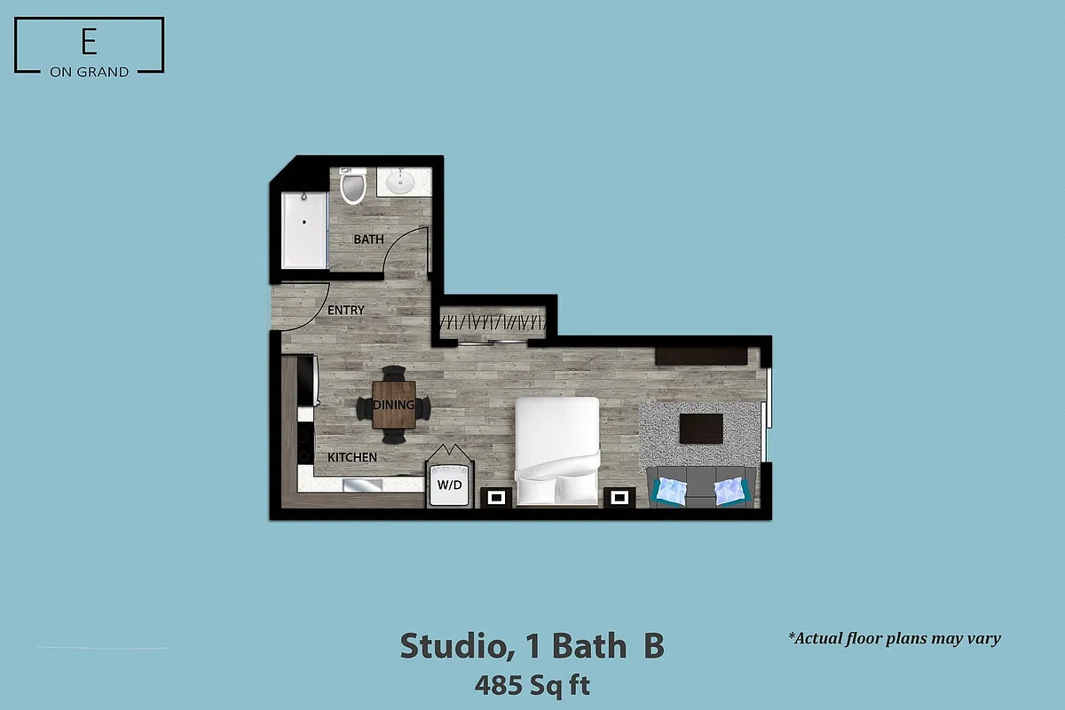 Floor plan Studio B