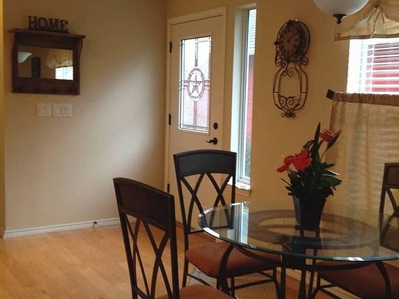 Front entry as viewed from dining area