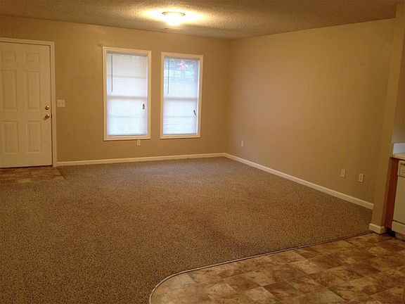large open living room and dinette kitchen