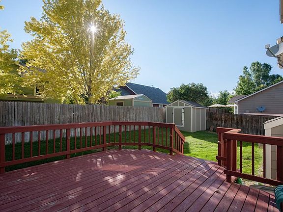 Deck & storage shed
