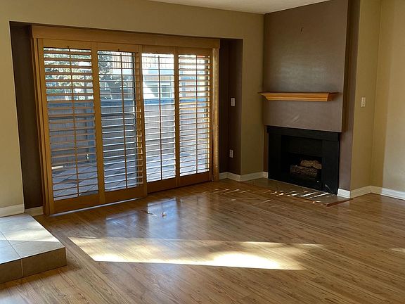 Living room with fireplace