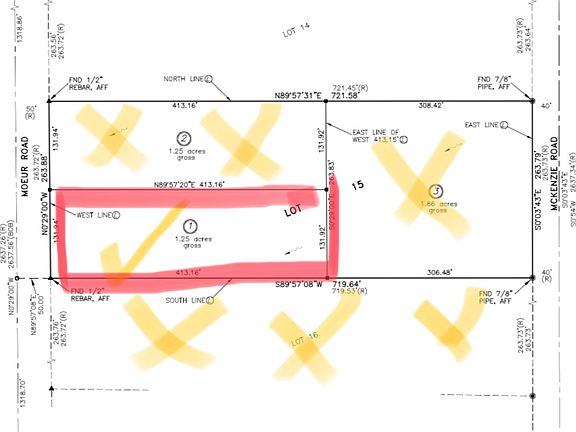 Do not drive on any lots