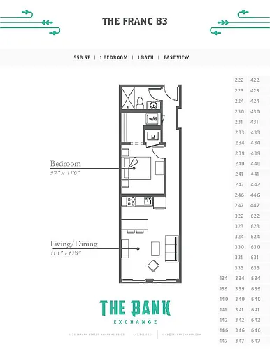 Floor plan The Franc