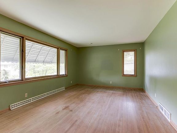 All of your living room furniture will easily fit into this comfortable space.