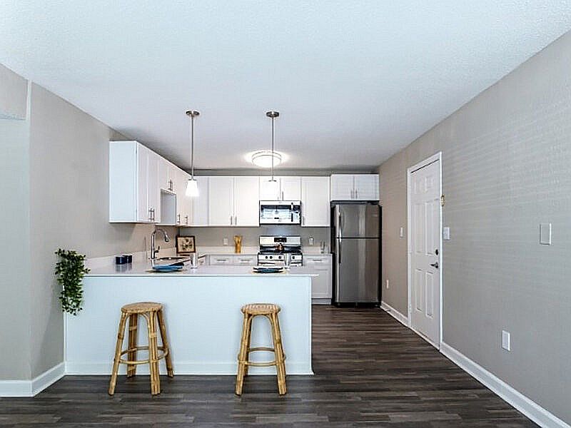 Living Room into Kitchen