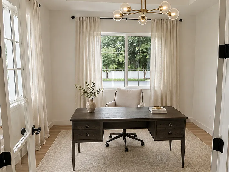 Office- Virtually staged with Four Hands furniture to be delivered mid-August.