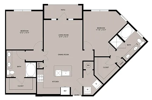 Floor plan B2-1159sf