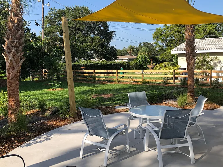 Enjoy the back patio for shade and quiet!