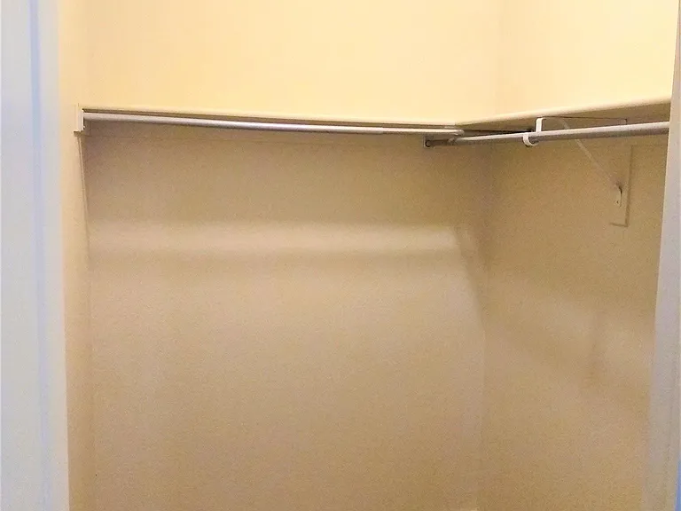 Master bedroom and guest bedroom walk-in closet.