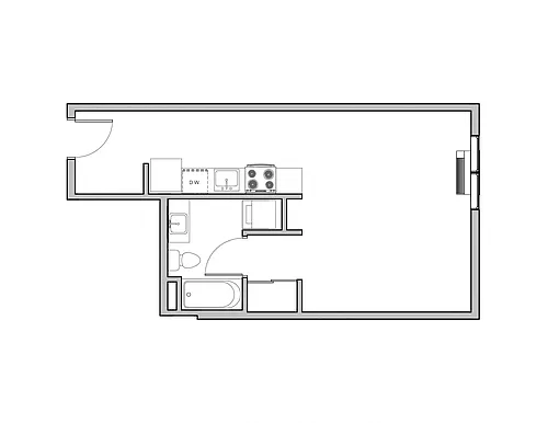 Floor plan Studio A