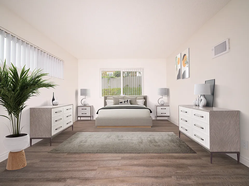 Open master bedroom