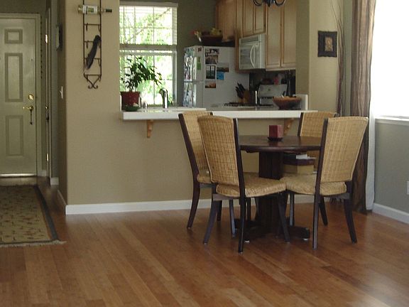 Living room facing kitchen