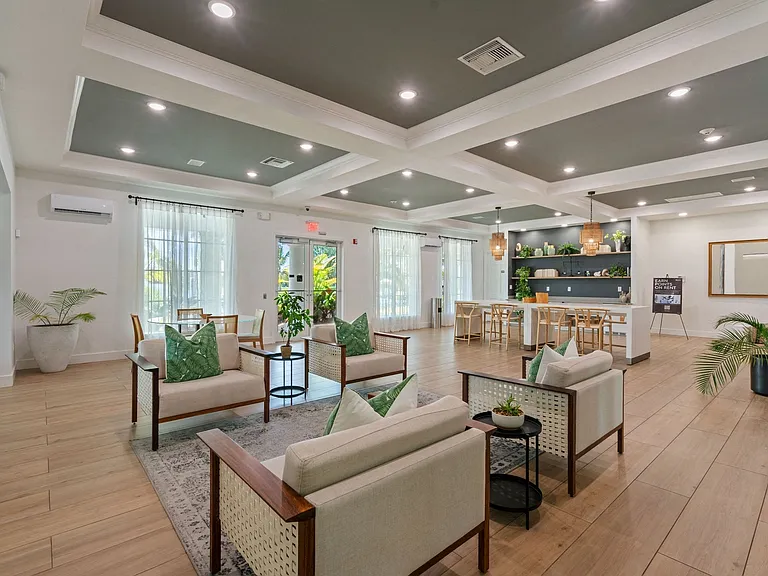 Our resident clubhouse is complete with lounge seating and ample entertainment options
